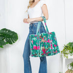 Bird Quilted Tote Bag Purses + Totes LA Soul