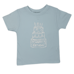 Birthday Cake S/S Shirt - Lt. Blue Boys Tees Mustard & Ketchup