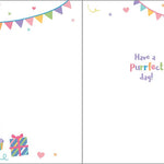 Birthday Greeting Card - Birthday Kitty Paper Goods GINA B DESIGNS