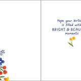 Birthday Greeting Card - Friend Polka Dot Flower Mug Paper Goods GINA B DESIGNS