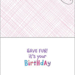 Birthday Greeting Card - Pink Birthday Banners Paper Goods GINA B DESIGNS