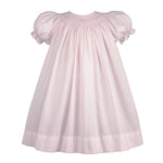 Bishop Smocked Daygown with Pearls - Pink Girls Occasion Dresses Petit Ami & Zubels