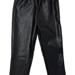 Black Faux Leather Leggings Girls Pants + Leggings Emma Jean