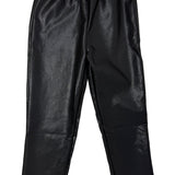 Black Faux Leather Leggings Girls Pants + Leggings Emma Jean