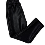 Black Faux Leather Leggings Girls Pants + Leggings Emma Jean