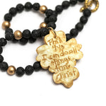Black Lava with Cherrie Cross Necklace Necklaces Hidden Truth Jewelry