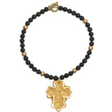Black Lava with Cherrie Cross Necklace Necklaces Hidden Truth Jewelry
