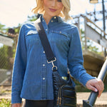 Black Shiny HydroBag w/ Gold Hardware Purses + Totes WanderFull