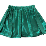 Blakely Skort - Green Sparkle Girls Skirts + Bloomers Emma Jean
