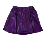 Blakely Skort - Purple Sparkle Girls Skirts + Bloomers Emma Jean