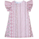 Blayke Dress - Pretty Pink Trellis Girls Play Dresses The Oaks Apparel Company