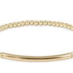 Bliss Bar Smooth Gold 3mm Bracelet Bracelets enewton