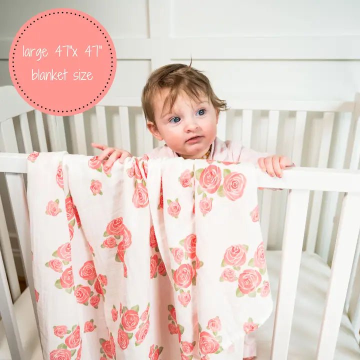 Blooming Elegance Baby Swaddle Blanket Baby Accessories LollyBanks