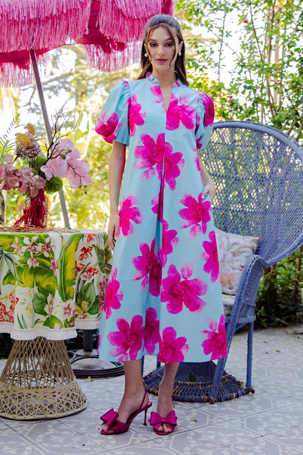 Blooming Escape Midi Dress