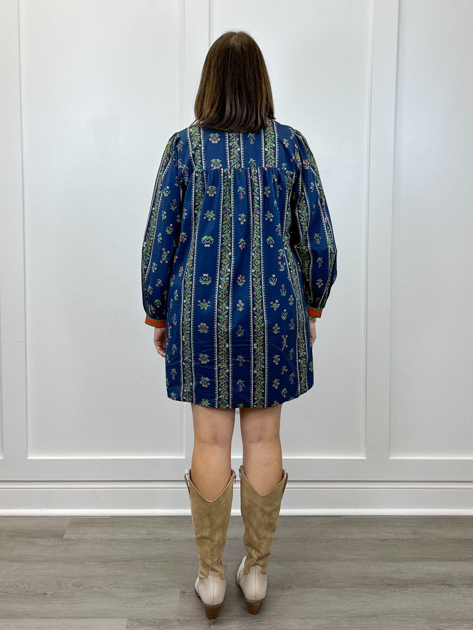 Blossom Path Dress - Navy Short Dresses Jodifl