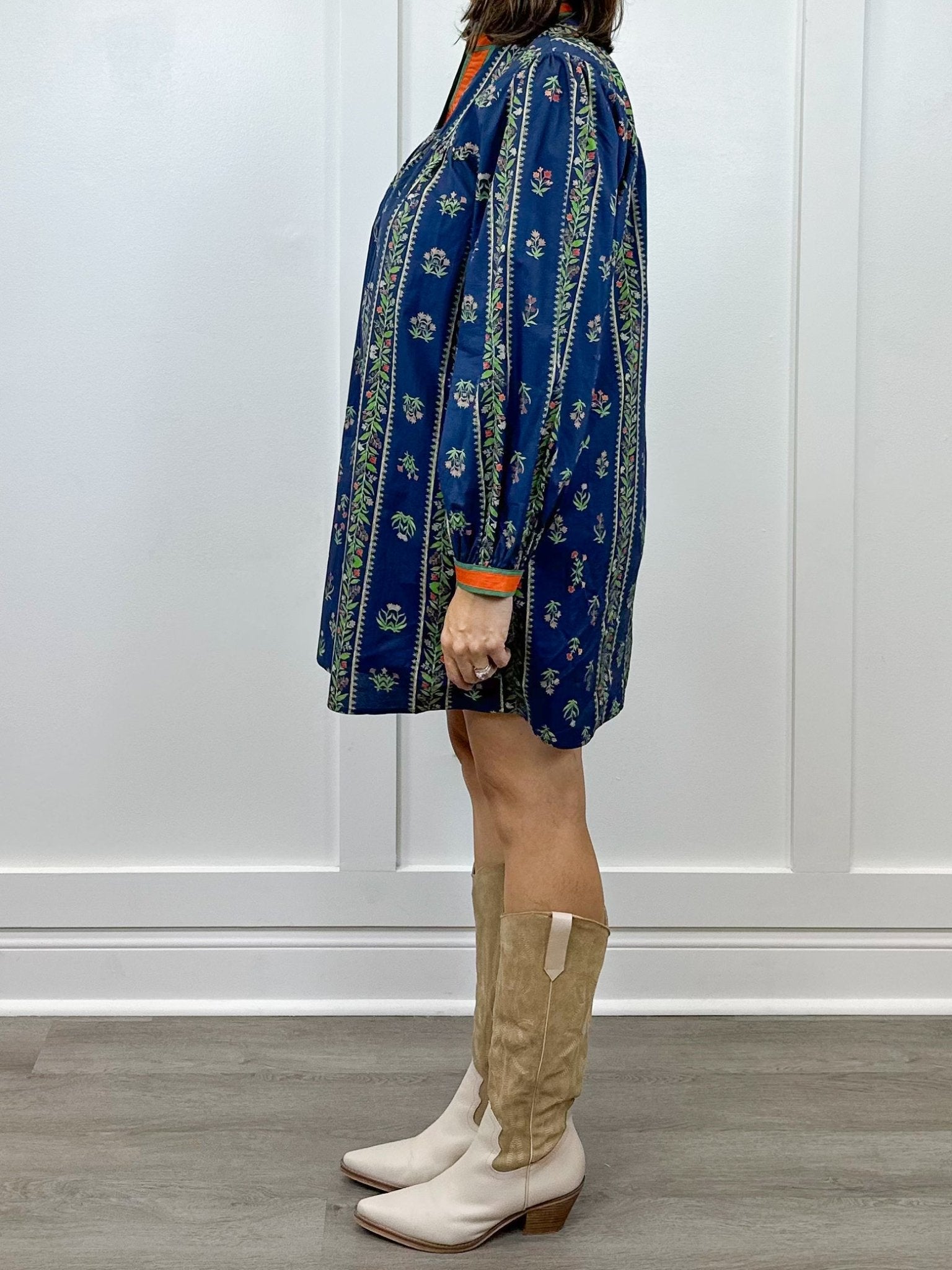 Blossom Path Dress - Navy Short Dresses Jodifl