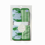 Blue Alligators - Burp Cloth Set Baby Accessories Goosies