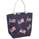 Blue Americana Sparkle Tote Purses + Totes Mudpie