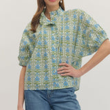 Blue Fern Top Tops Entro
