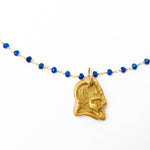 Blue Jade Chain with Blue Devil - Sugar Babies Children's Boutique/Meg's Shoppe