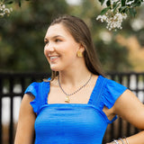 Blue Jade Chain with Blue Devil - Sugar Babies Children's Boutique/Meg's Shoppe