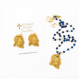 Blue Jade Chain with Blue Devil - Sugar Babies Children's Boutique/Meg's Shoppe
