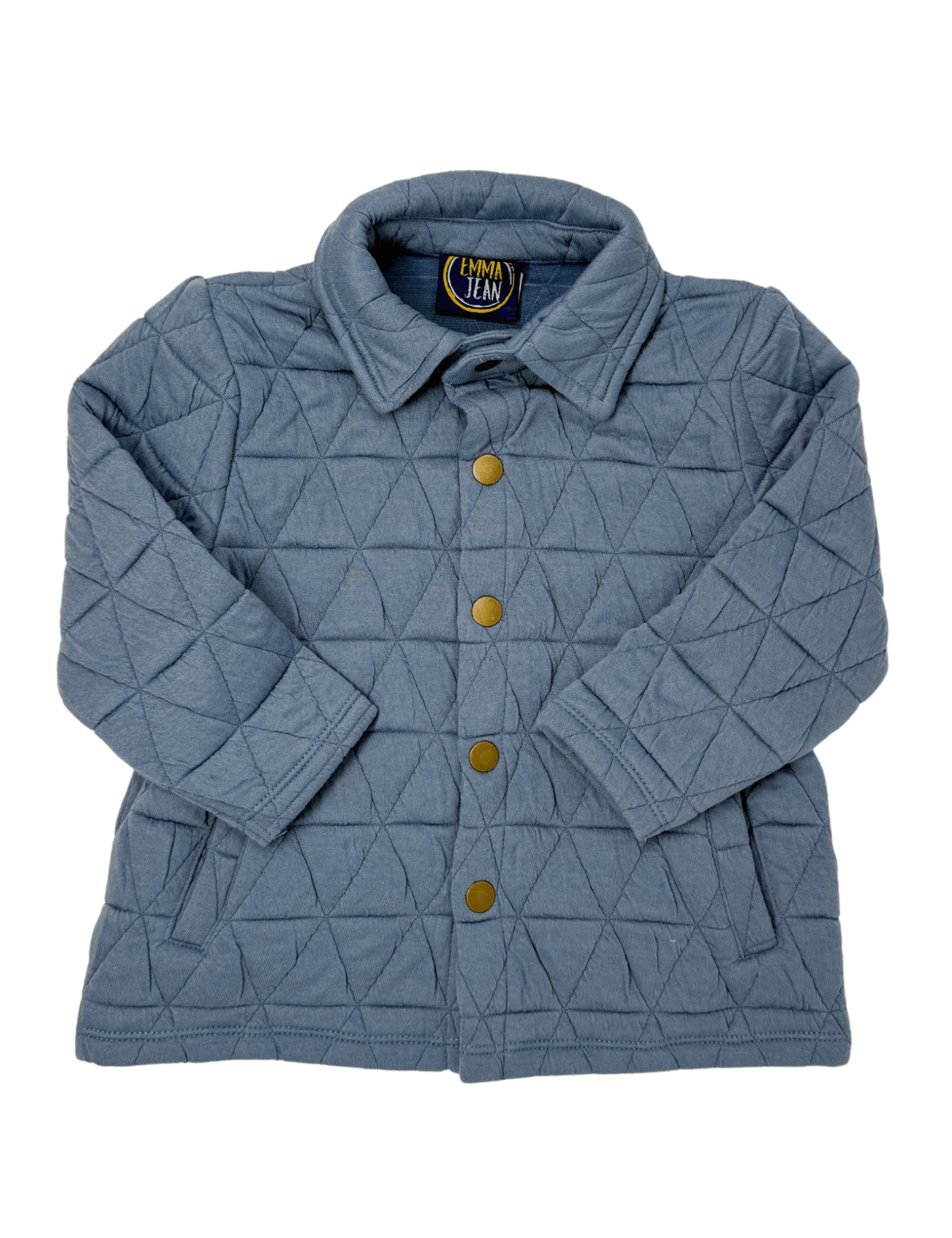 Blue Quilted Jacket - Sugar Babies Children's Boutique/Meg's Shoppe