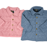 Blue Quilted Jacket - Sugar Babies Children's Boutique/Meg's Shoppe