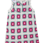 Blue Radiance Sleeveless Crochet Dress - Sugar Babies Children's Boutique/Meg's Shoppe