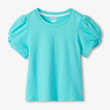 Blue Radiance Twisted Sleeve Tee Girls Tops + Tees Hatley