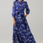 Blue Ridge Toile Maxi Dress Long Dresses Sugarlips
