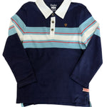 Blue Stripes Rugby Polo Boys Sweaters + Sweatshirts Hatley
