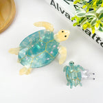 Blue Turtle Claw Clip,Animal Hair Clip: Small Hair Accessories TheDivaSoap