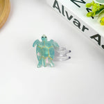 Blue Turtle Claw Clip,Animal Hair Clip: Small Hair Accessories TheDivaSoap