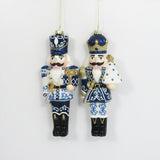Blue & White Nutcracker 8" Ornament - Assorted Seasonal One Hundred 80 Degrees