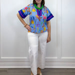 Bluebell Brushstroke Top Tops Jodifl