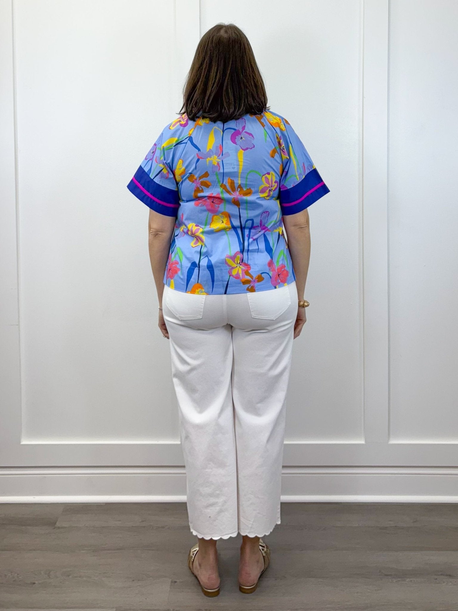 Bluebell Brushstroke Top Tops Jodifl