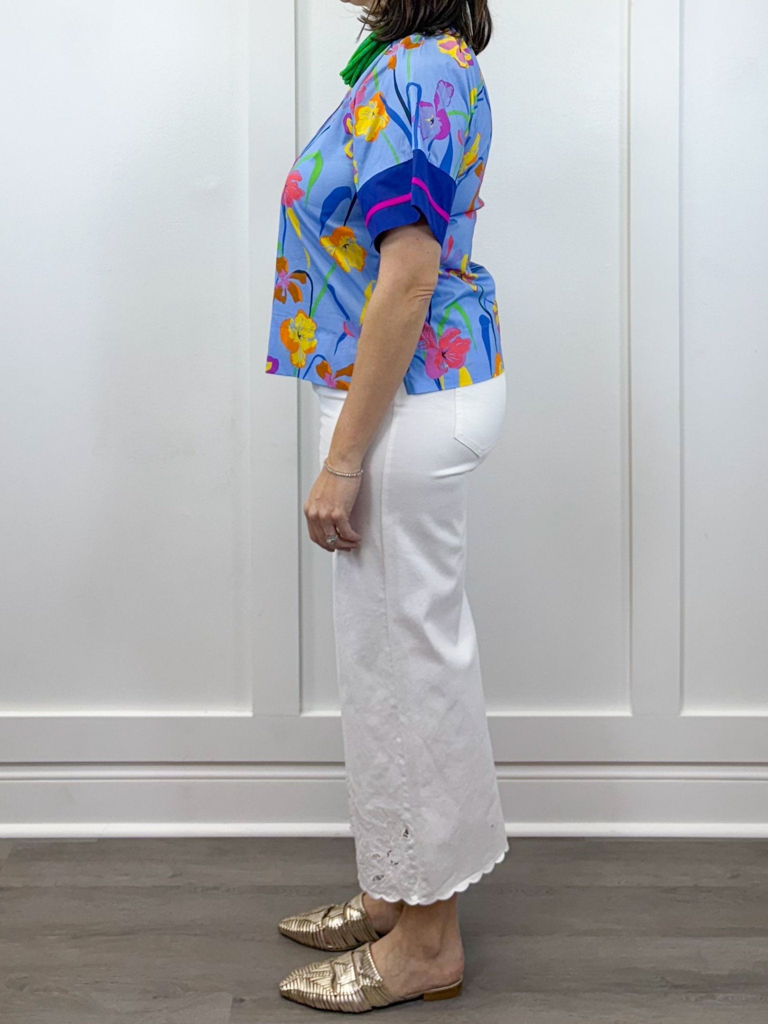 Bluebell Brushstroke Top Tops Jodifl