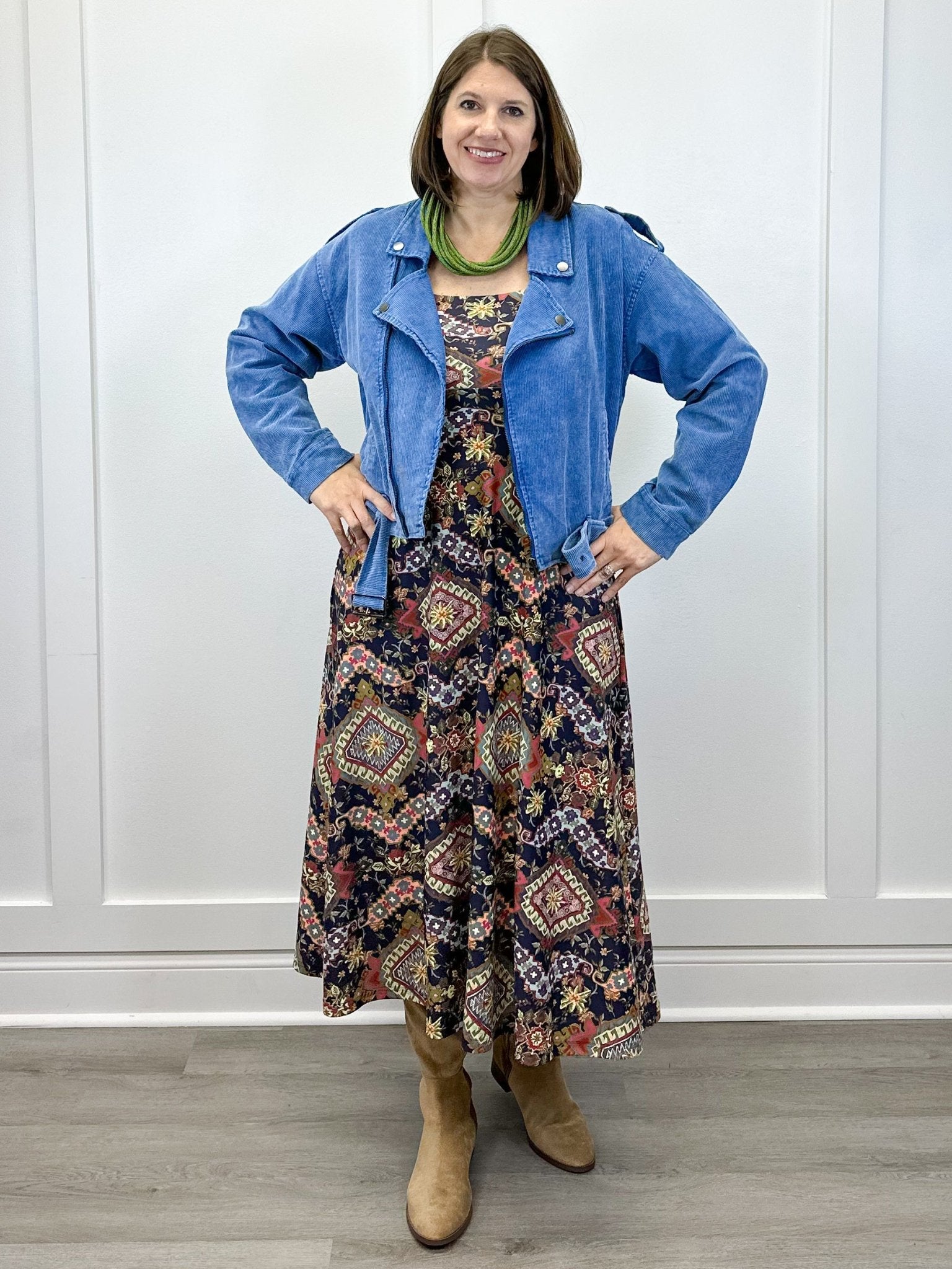 Bluebird Biker Corduroy Jacket Outerwear Oddi