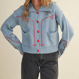 Bluebonnet Trail Cardigan - Sugar Babies Children's Boutique/Meg's Shoppe