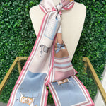 Blush Equestrian Satin Scarf - Sugar Babies Children's Boutique/Meg's Shoppe