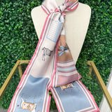 Blush Equestrian Satin Scarf - Sugar Babies Children's Boutique/Meg's Shoppe