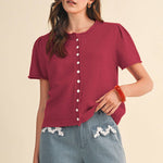 Bordeaux Breeze Sweater - Sugar Babies Children's Boutique/Meg's Shoppe