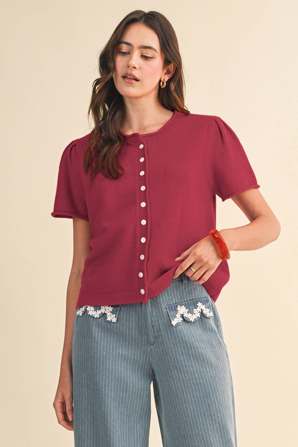 Bordeaux Breeze Sweater - Sugar Babies Children's Boutique/Meg's Shoppe