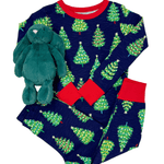 Bottle Brush Trees Stretch Cotton Pajama Set - Sugar Babies Children's Boutique/Meg's Shoppe