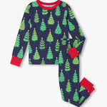 Bottle Brush Trees Stretch Cotton Pajama Set - Sugar Babies Children's Boutique/Meg's Shoppe