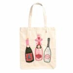 Bottles Holiday Bar Beaded Tote Seasonal Mudpie