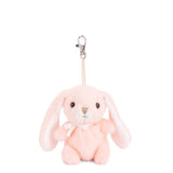 Bouncy Bunny Bag Charm - Assorted Plush Bukowski Bears Peach