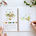 Bouquets Watercolor Workbook Books Emily Lex Studio