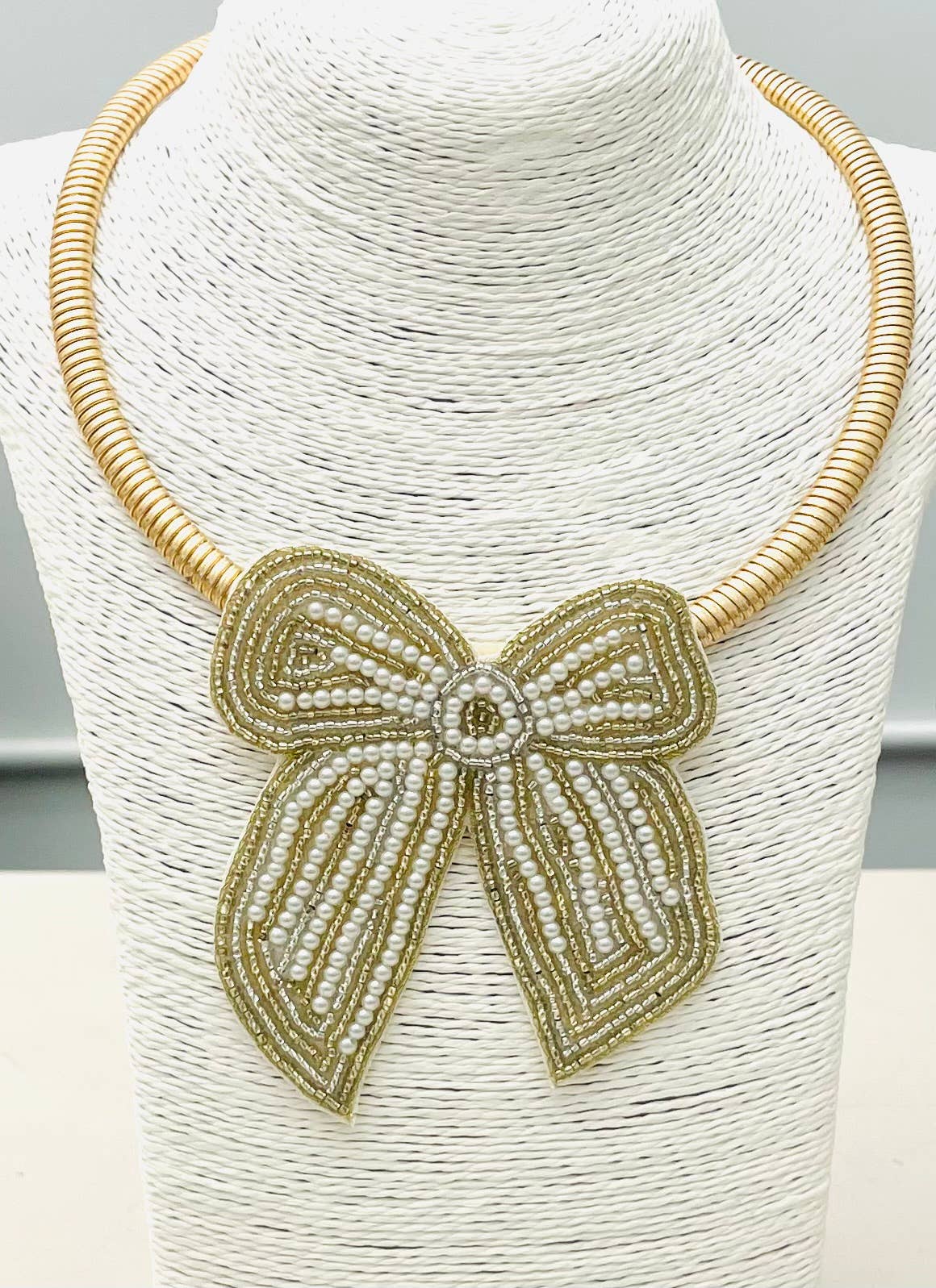 Bow Collar Necklace Necklaces TWO FORTY TWO